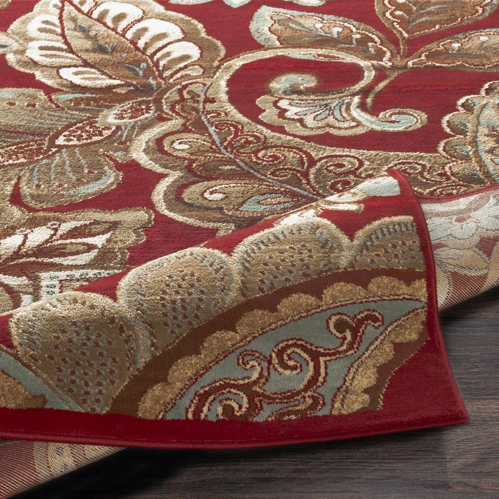 Beedeville Red Floral Rug - Ornate Home