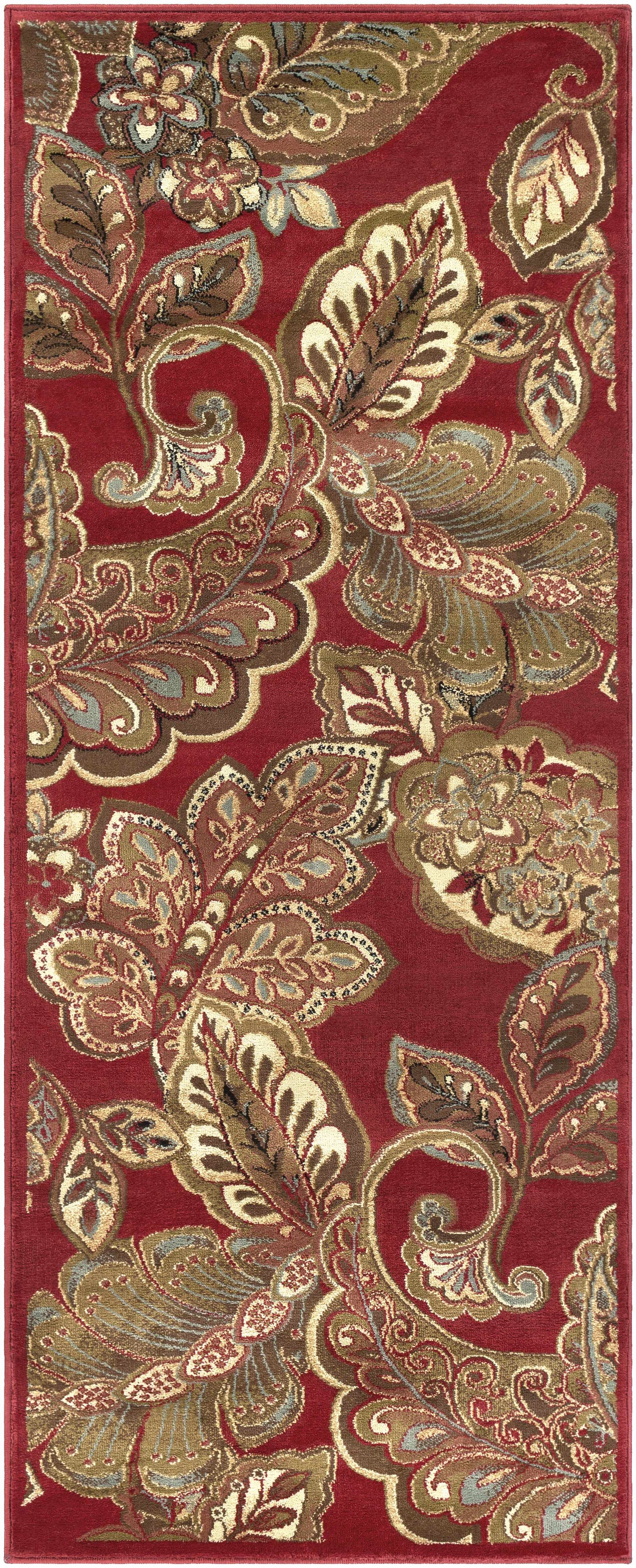 Beedeville Red Floral Rug - Ornate Home