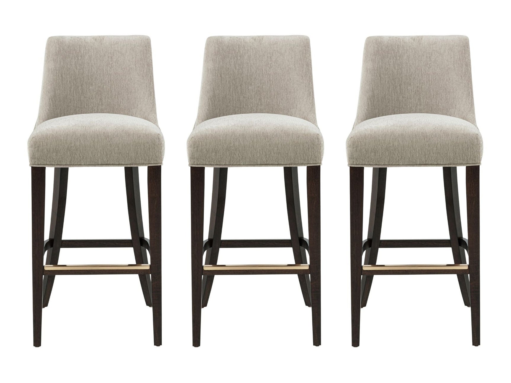 Beever Barstool in Taupe (set of 3) - Ornate Home
