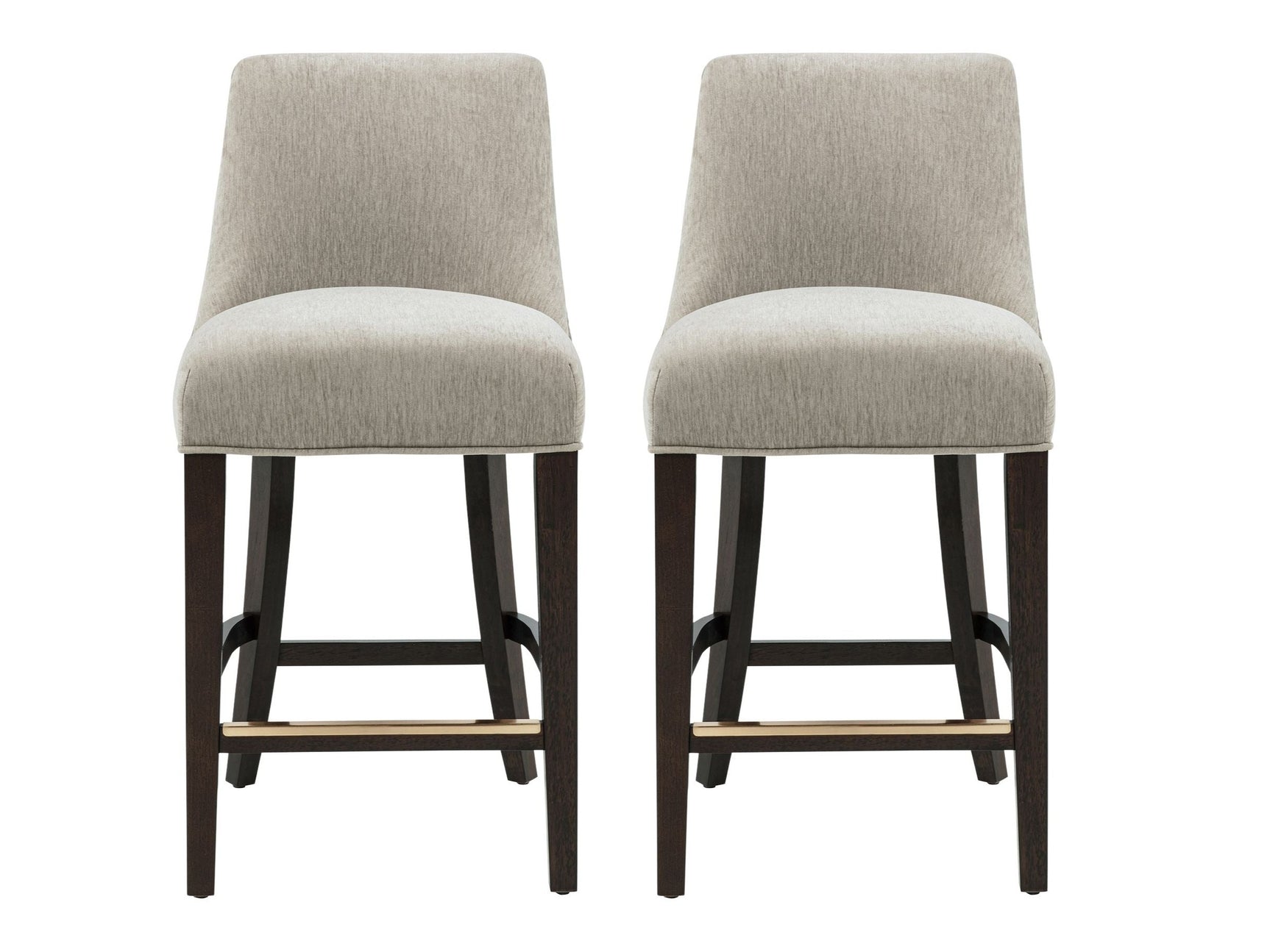 Beever Counter Stool in Taupe (set of 2) - Ornate Home