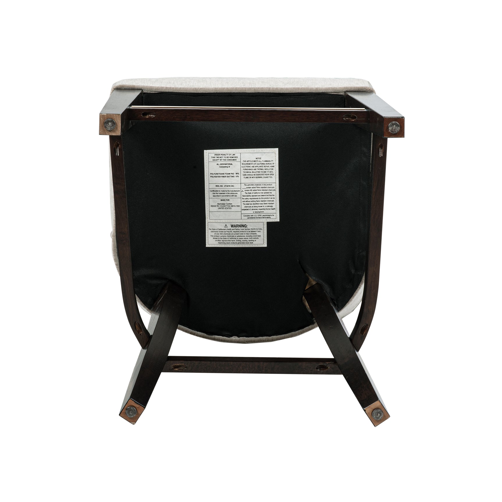 Beever Counter Stool in Taupe (set of 3) - Ornate Home