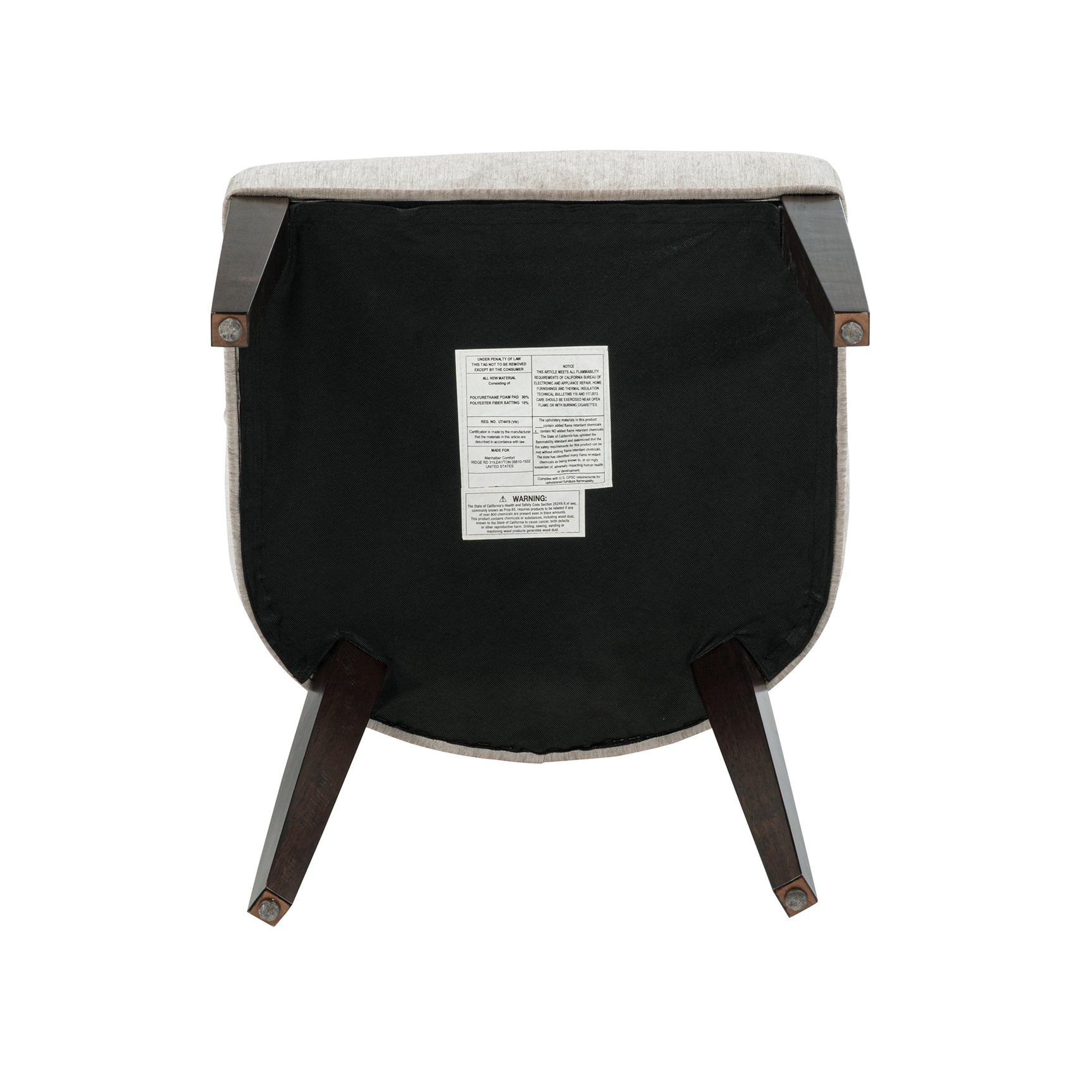 Beever Dining Chair in Taupe (set of 2) - Ornate Home