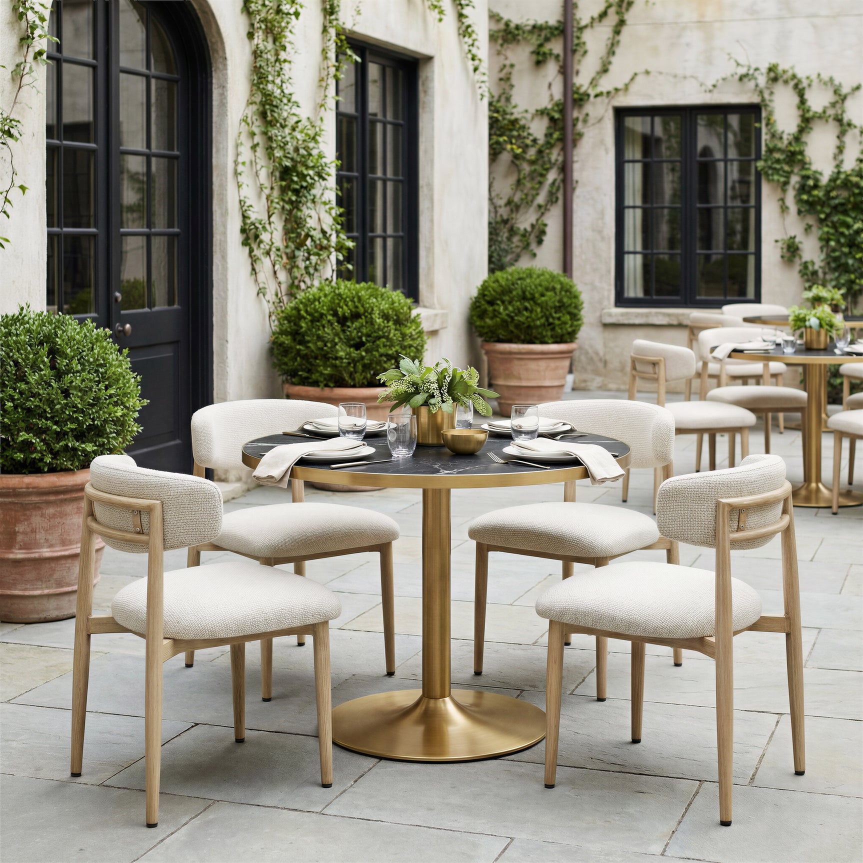 Bege White Dining Chair - Ornate Home