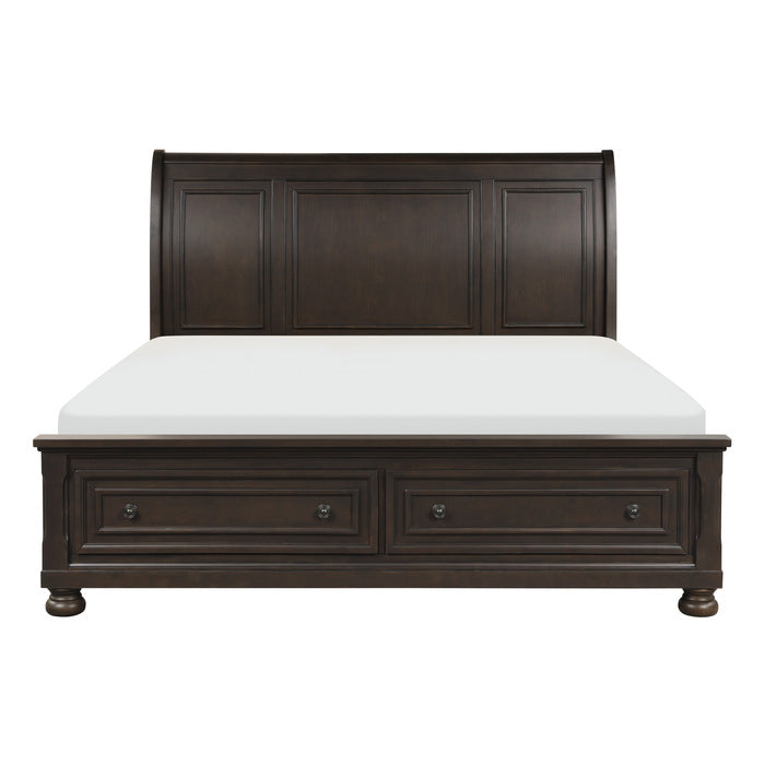 Begonia Brown California King Platform Bed - Ornate Home
