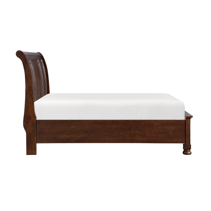Begonia Silver Eastern King Platform Bed With Footboard Storage - Ornate Home