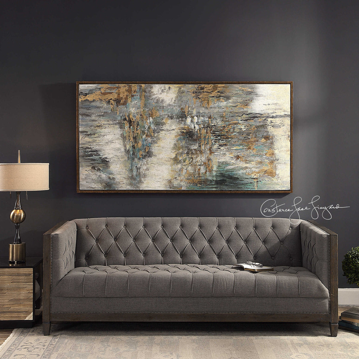Behind The Falls Multicolor Abstract Art - Ornate Home