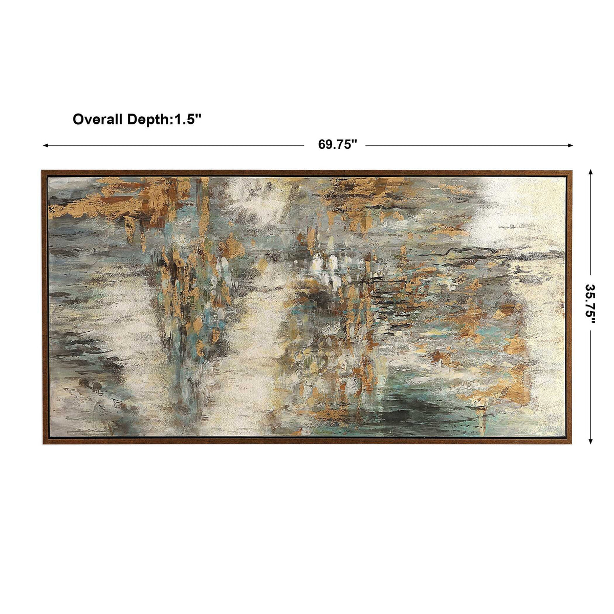 Behind The Falls Multicolor Abstract Art - Ornate Home