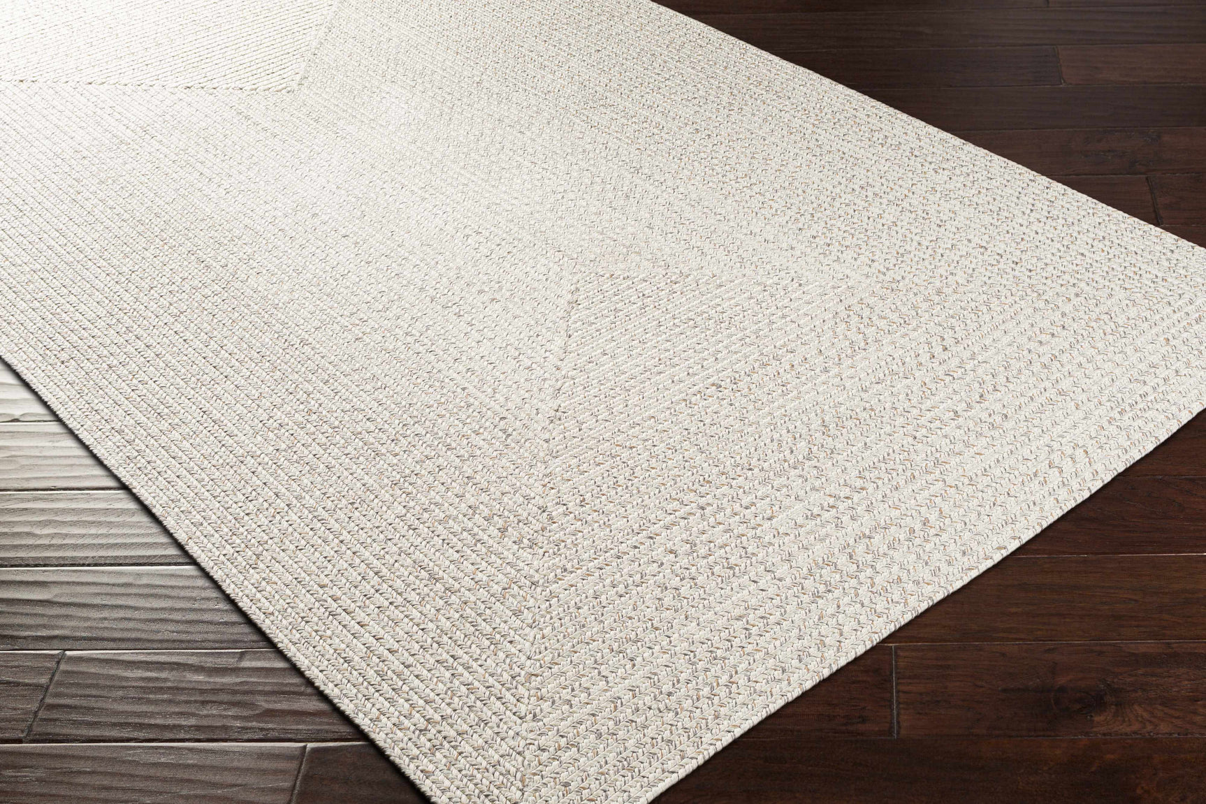 Beige Braided Faux Jute Outdoor Rug - Ornate Home