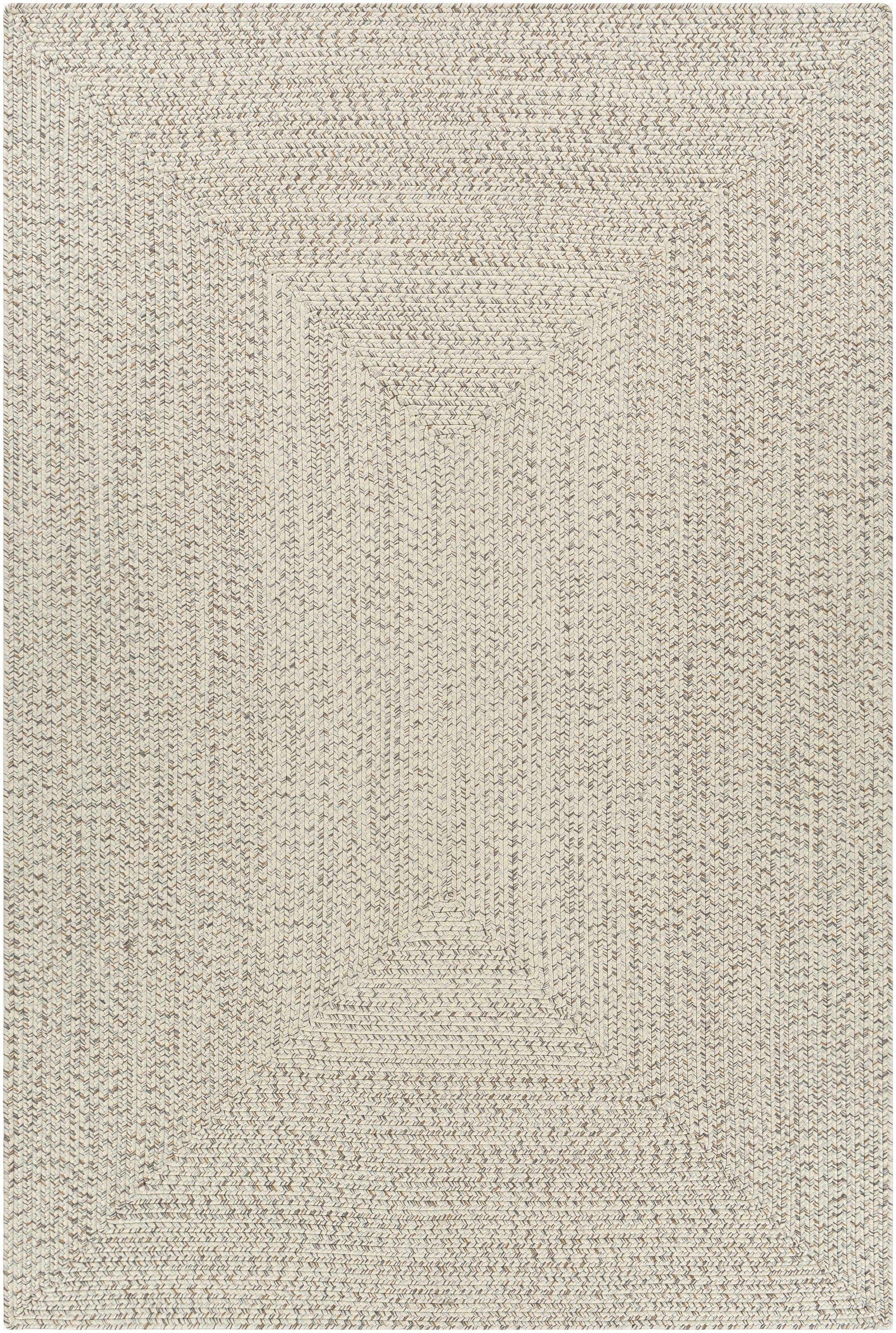 Beige Braided Faux Jute Outdoor Rug - Ornate Home