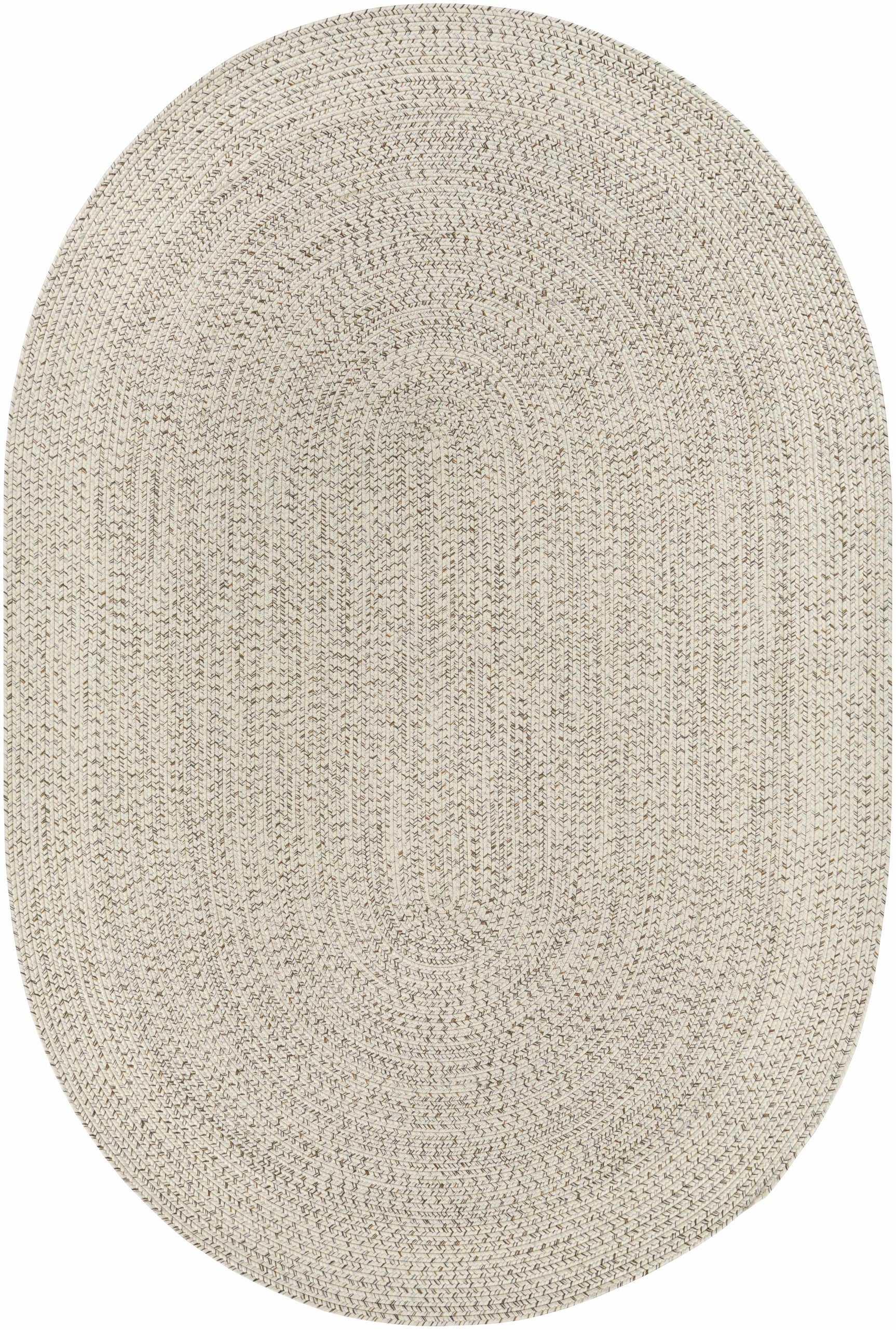 Beige Braided Faux Jute Outdoor Rug - Ornate Home