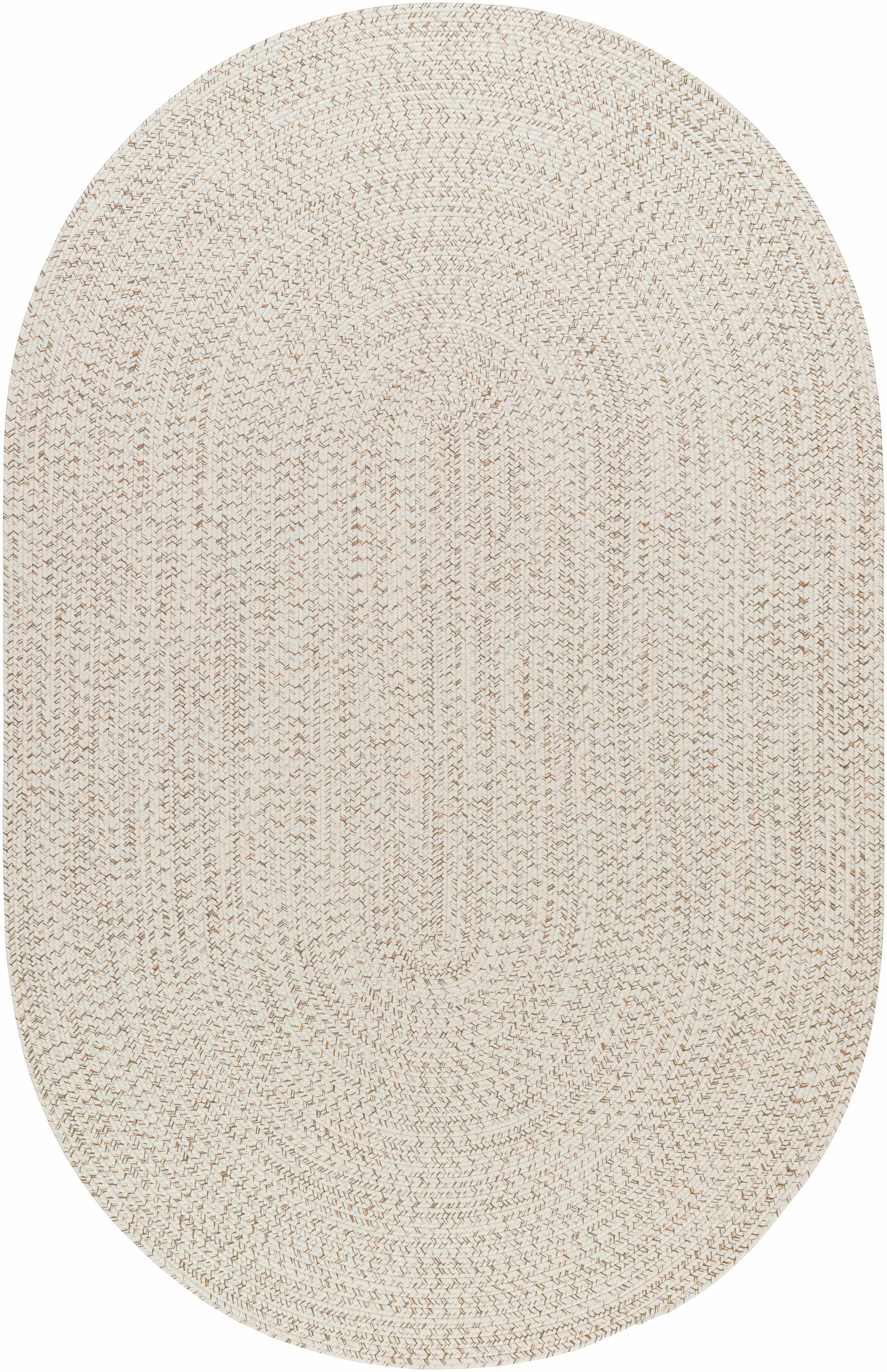 Beige Braided Faux Jute Outdoor Rug - Ornate Home