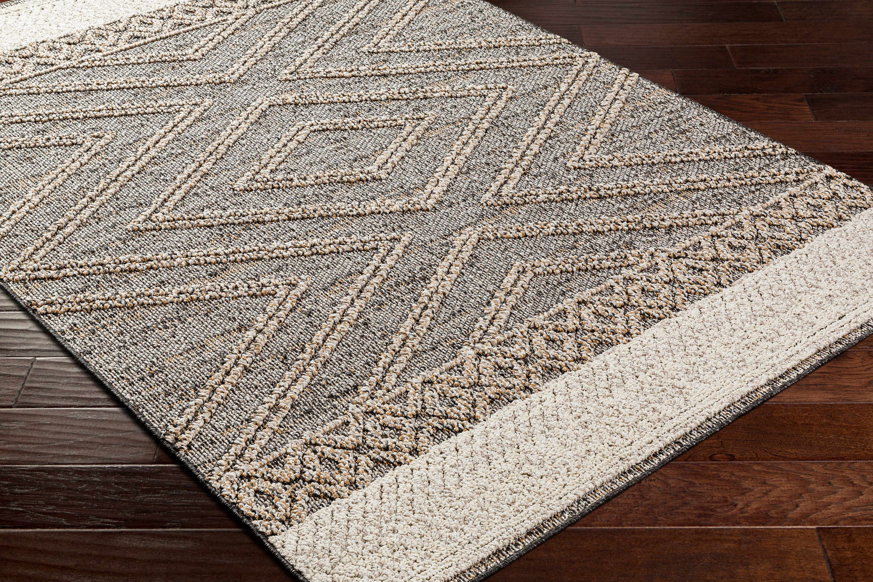 Beige Charcoal Areli Area Rug - Ornate Home