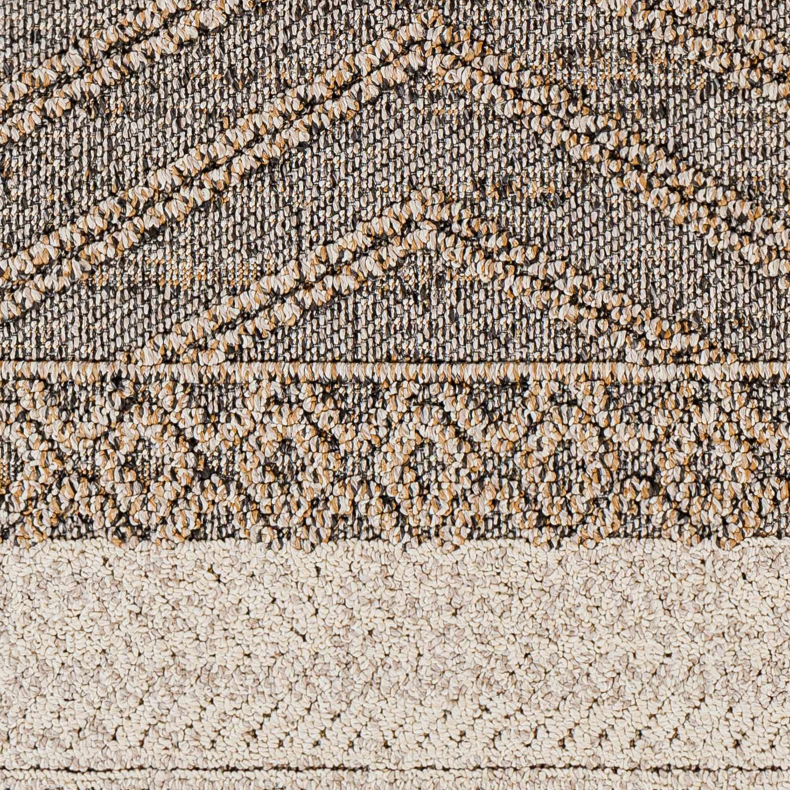 Beige Charcoal Areli Outdoor Area Rug - Ornate Home