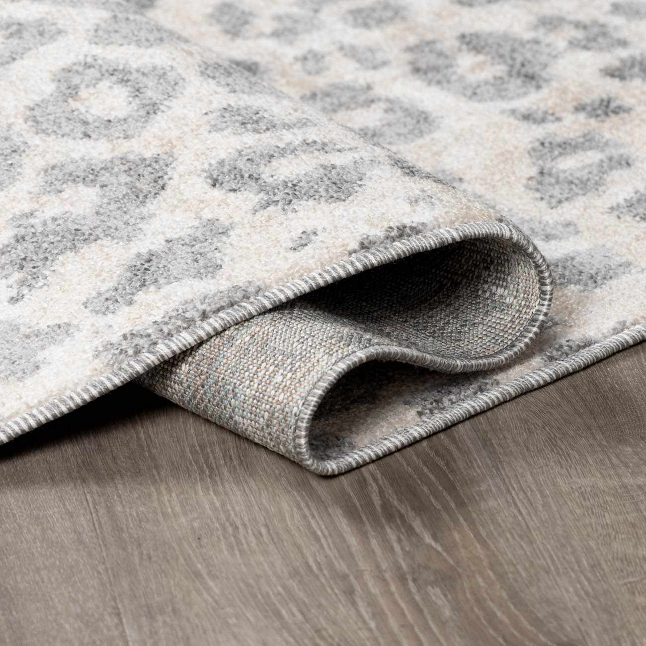 Beige Liversedge Leopard Print Area Rug - Ornate Home