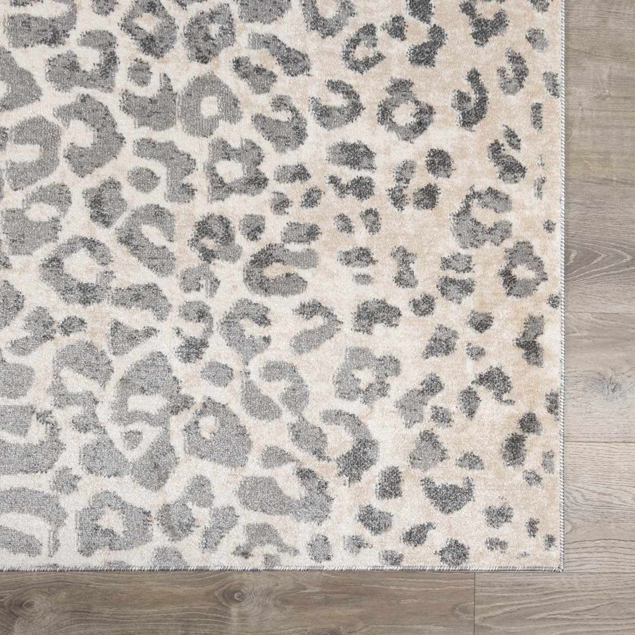 Beige Liversedge Leopard Print Area Rug - Ornate Home