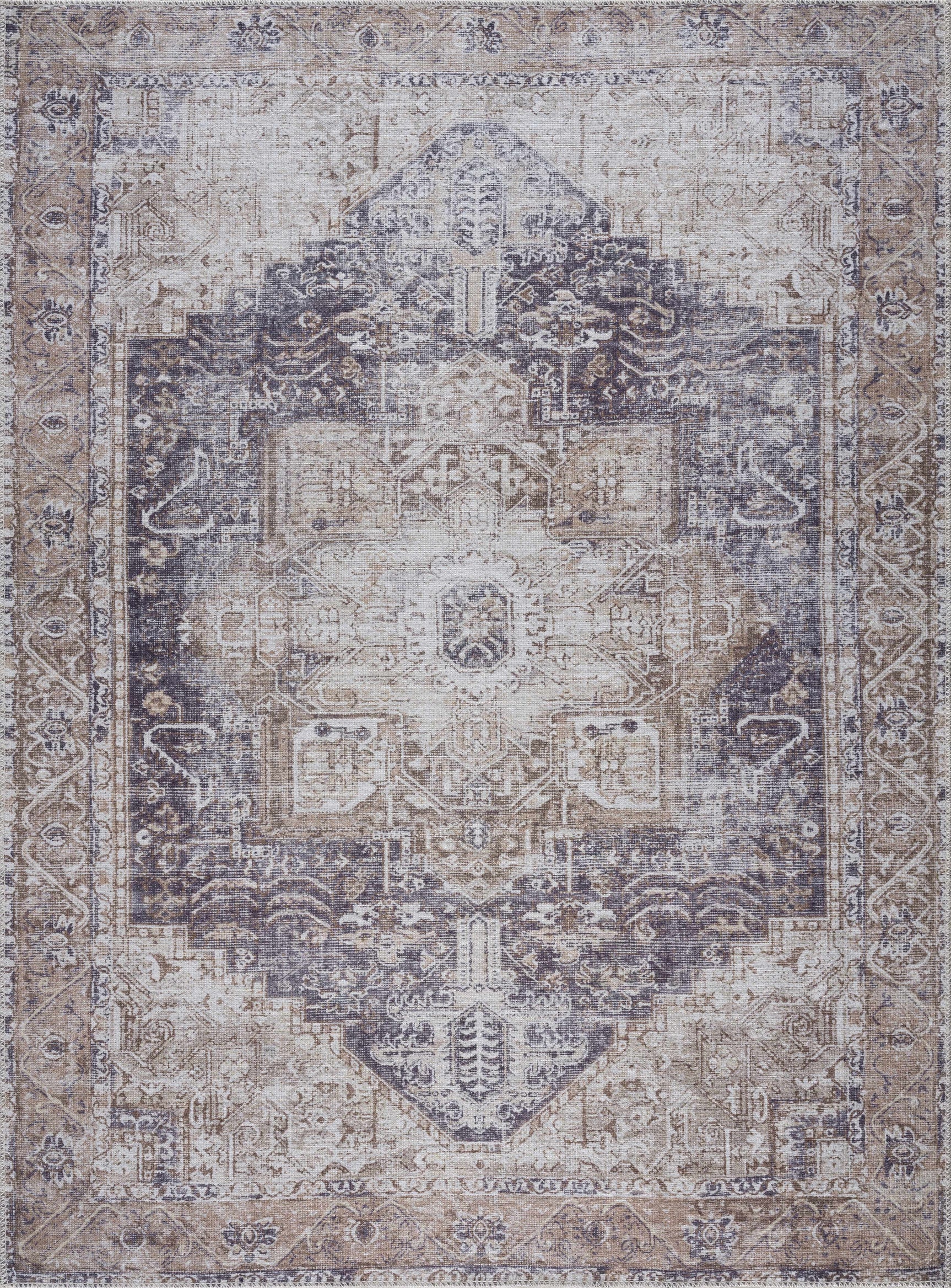 Beige Rosman Washable Area Rug - Clearance - Ornate Home