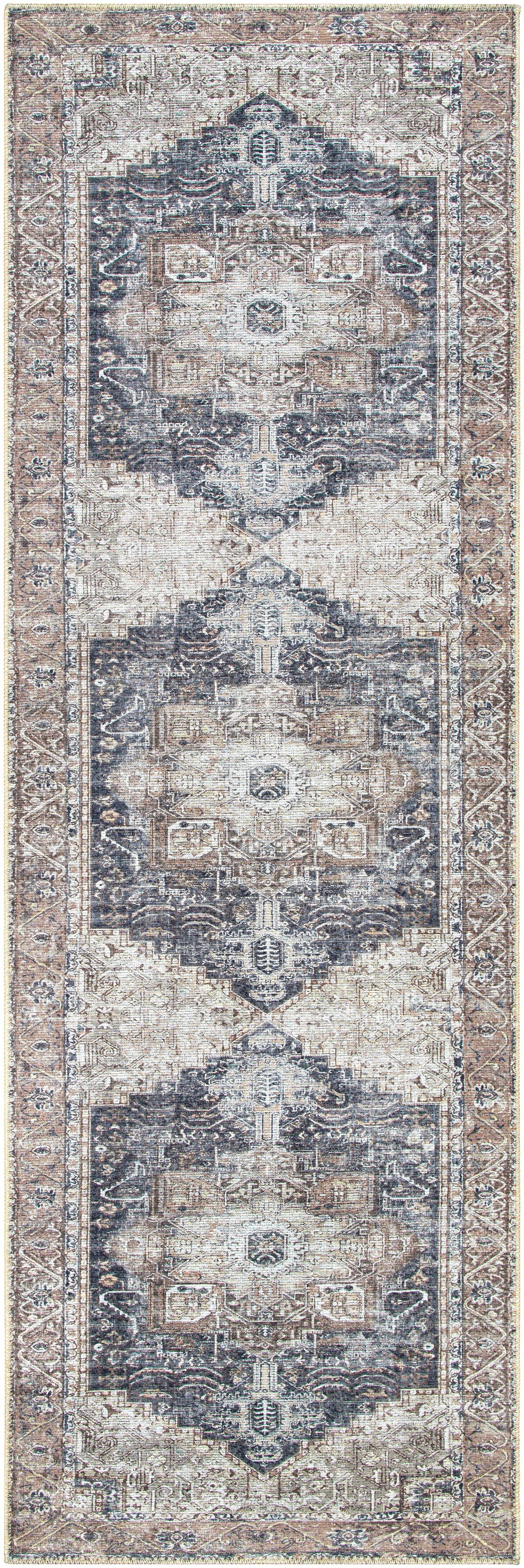 Beige Rosman Washable Area Rug - Clearance - Ornate Home