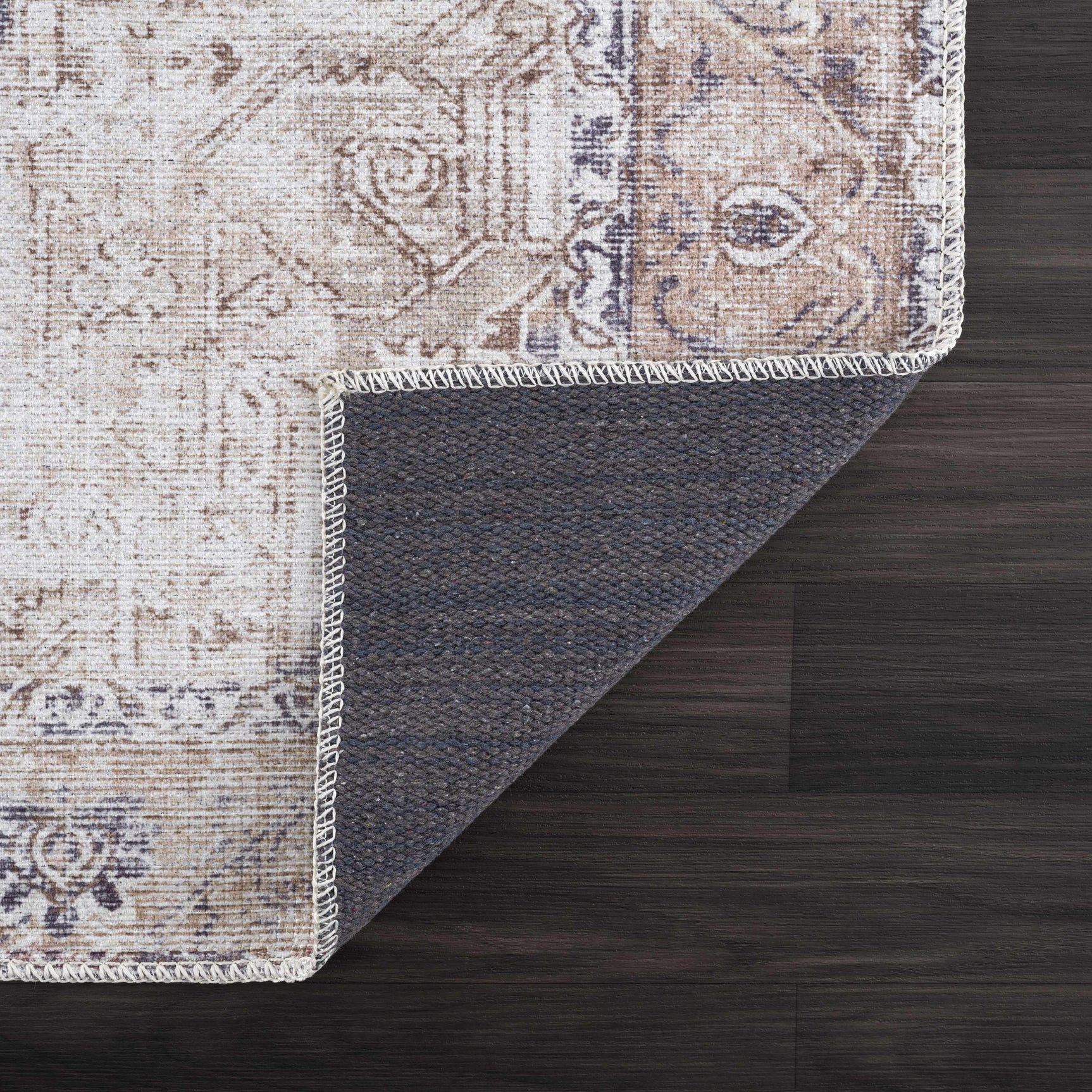Beige Rosman Washable Area Rug - Clearance - Ornate Home
