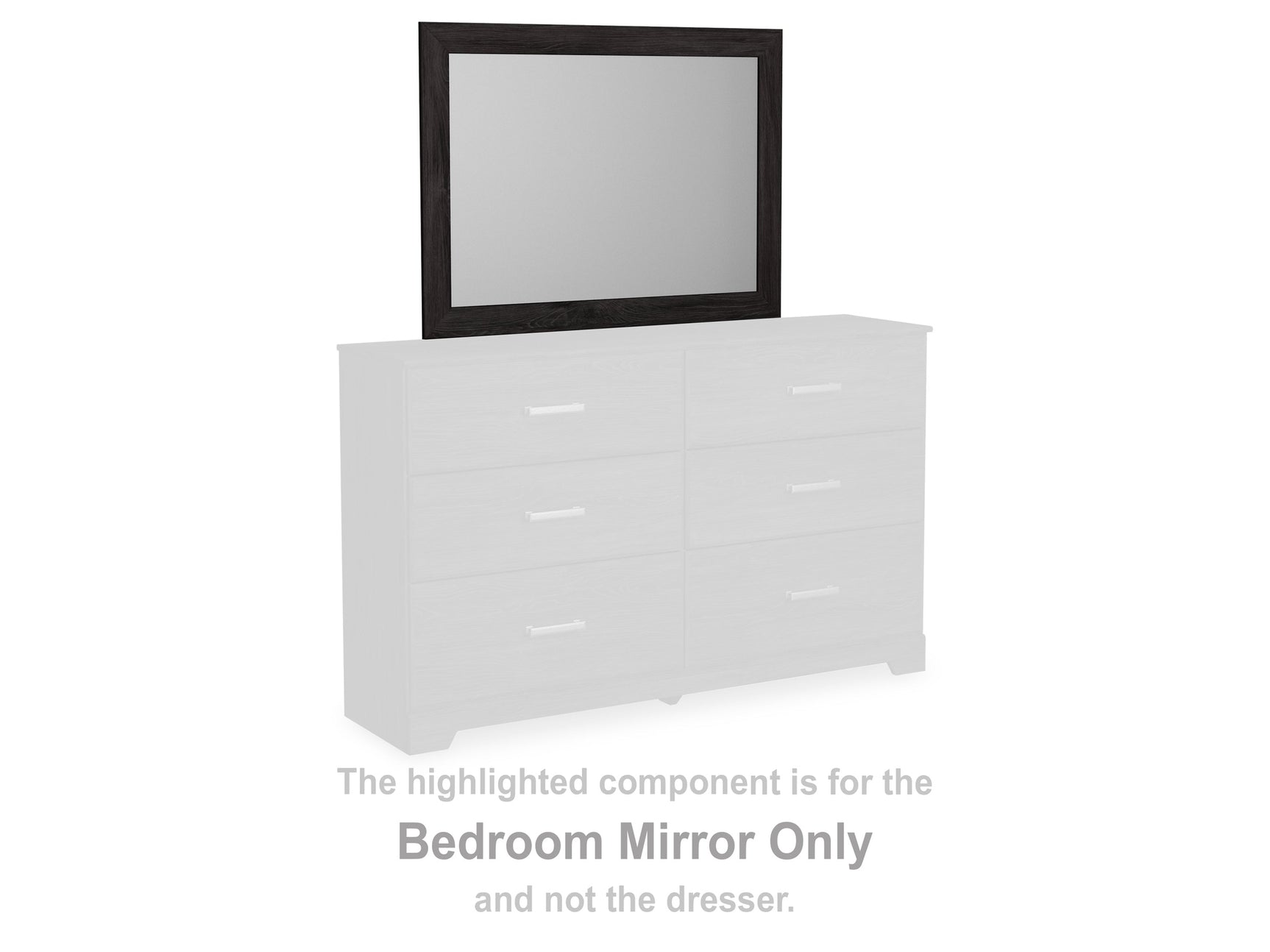 Belachime Black Bedroom Mirror - Ornate Home
