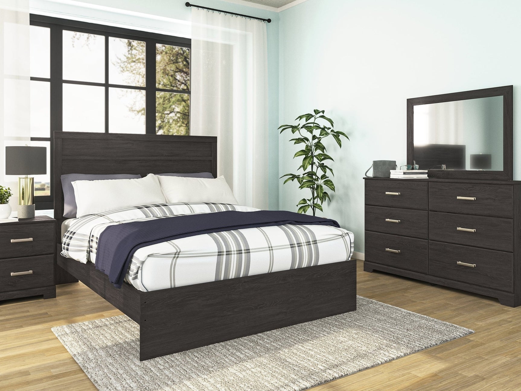 Belachime Black Nightstand - Ornate Home