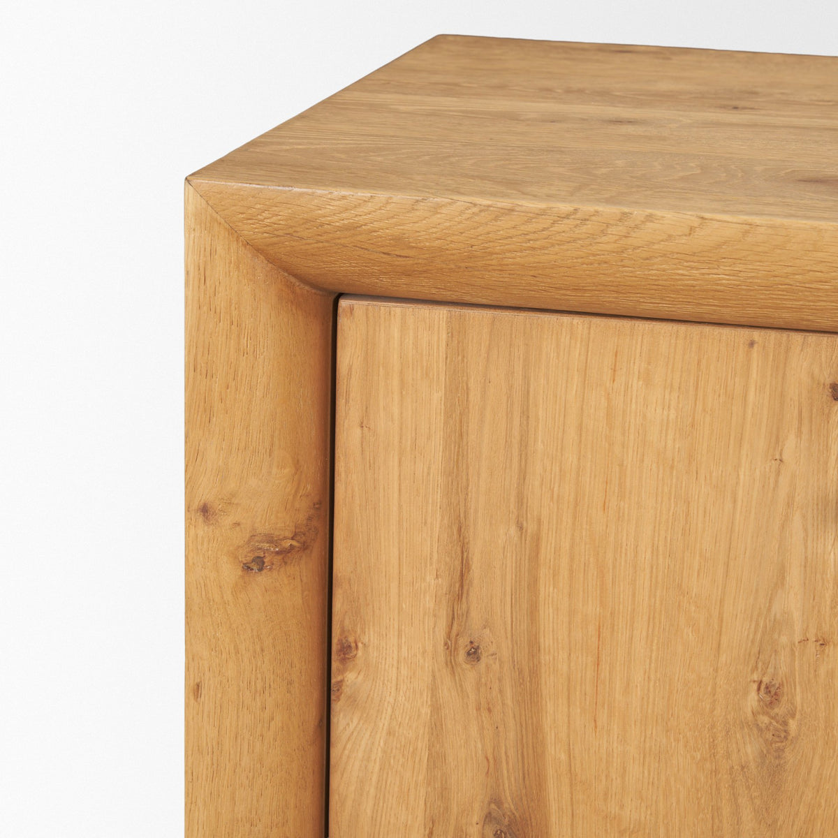 Belford Light Brown 94" Oak Wood Media Console - Ornate Home