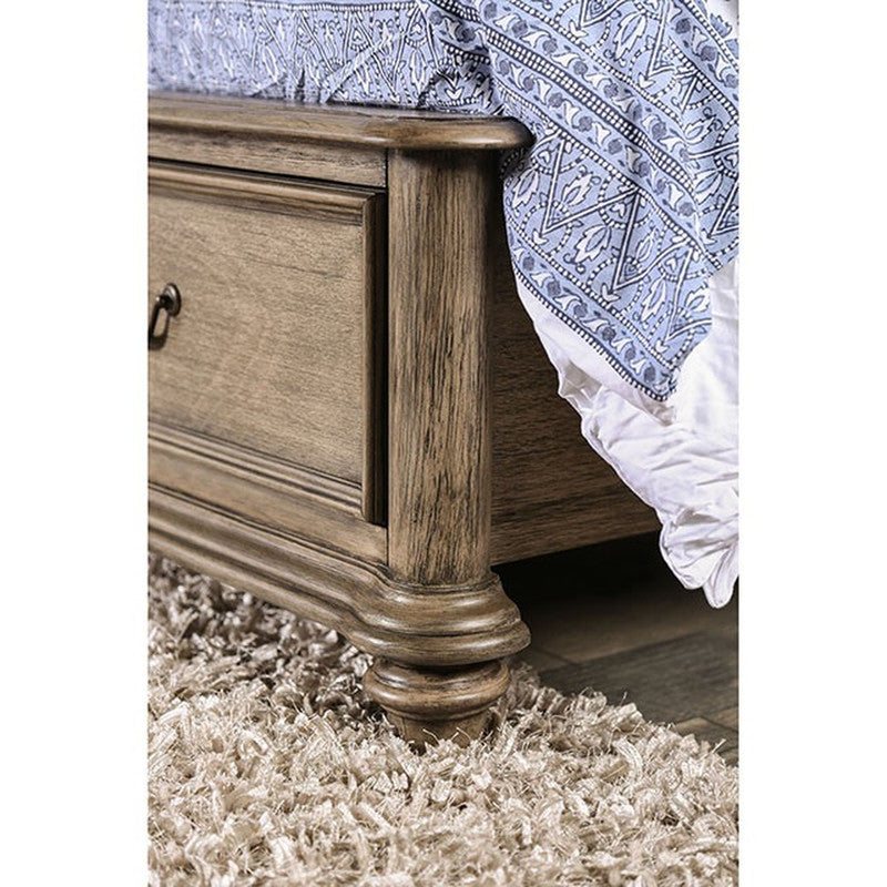 Belgrade Rustic Natural Tone 5 Pc Queen Bedroom Set - Ornate Home