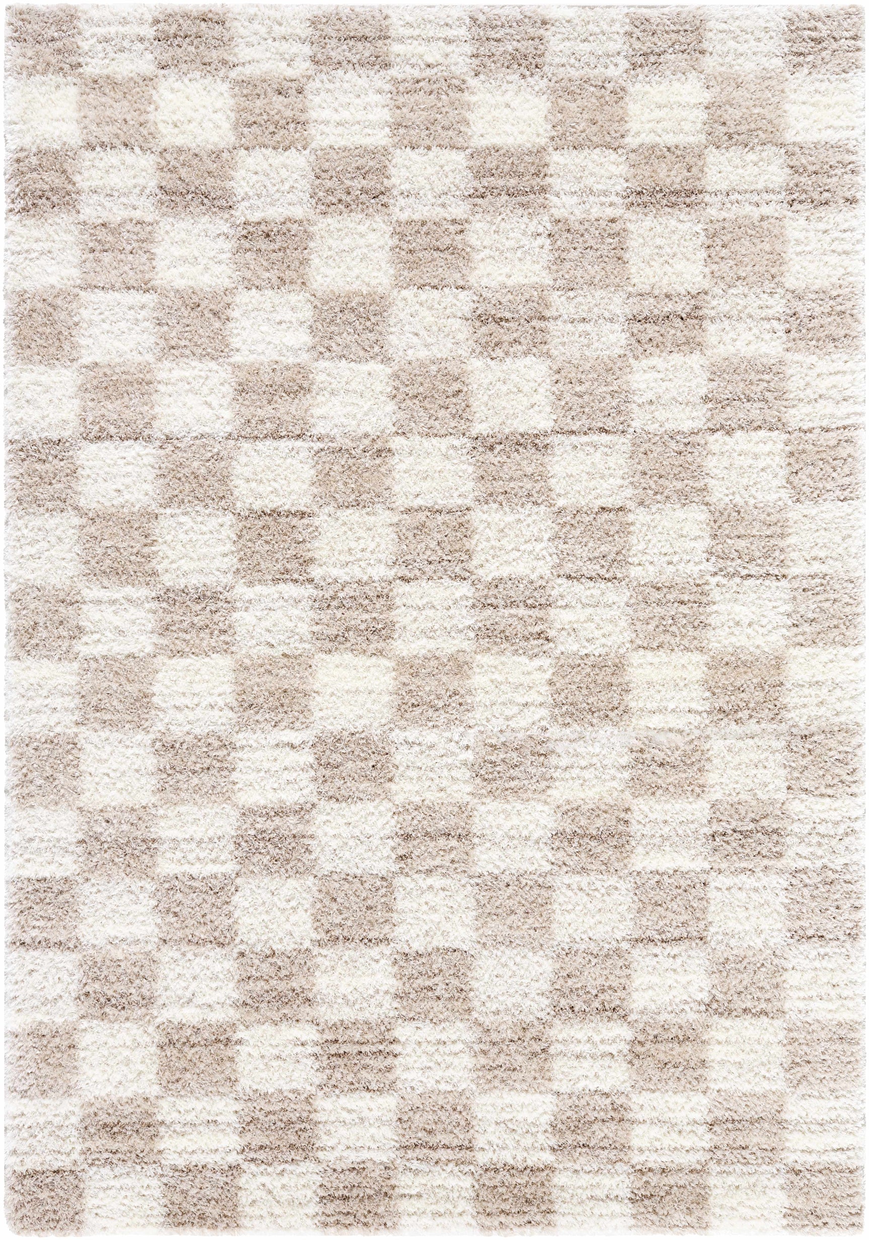 Belita Beige Luxe Shag Area Rug - Ornate Home