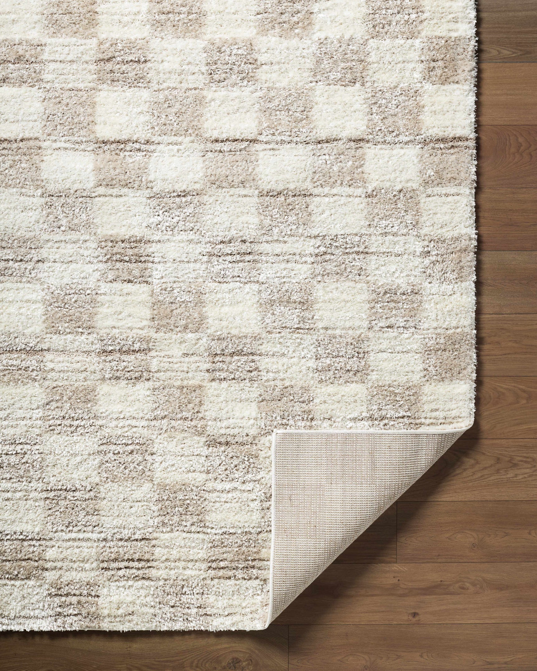 Belita Beige Luxe Shag Area Rug - Ornate Home