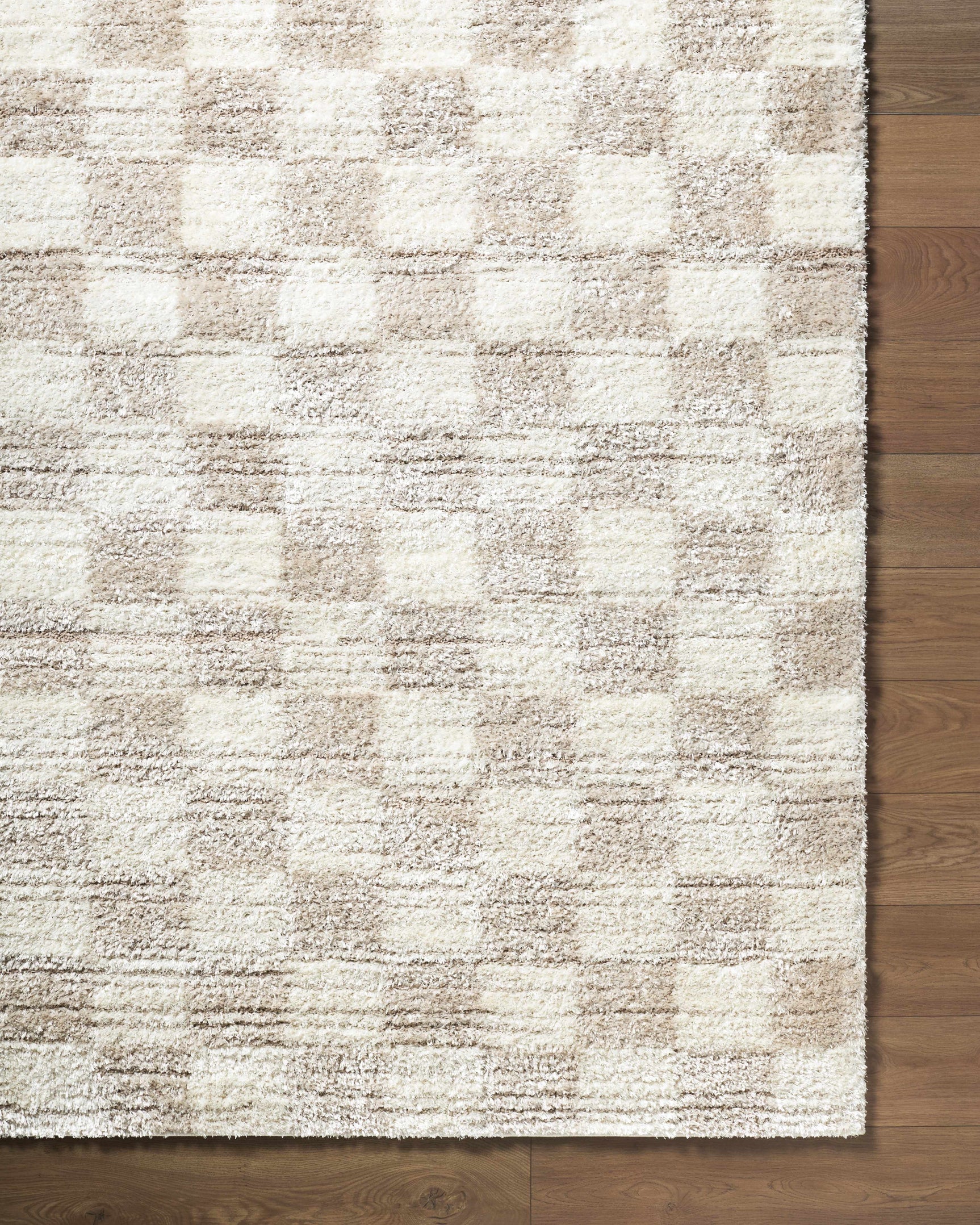 Belita Beige Luxe Shag Area Rug - Ornate Home