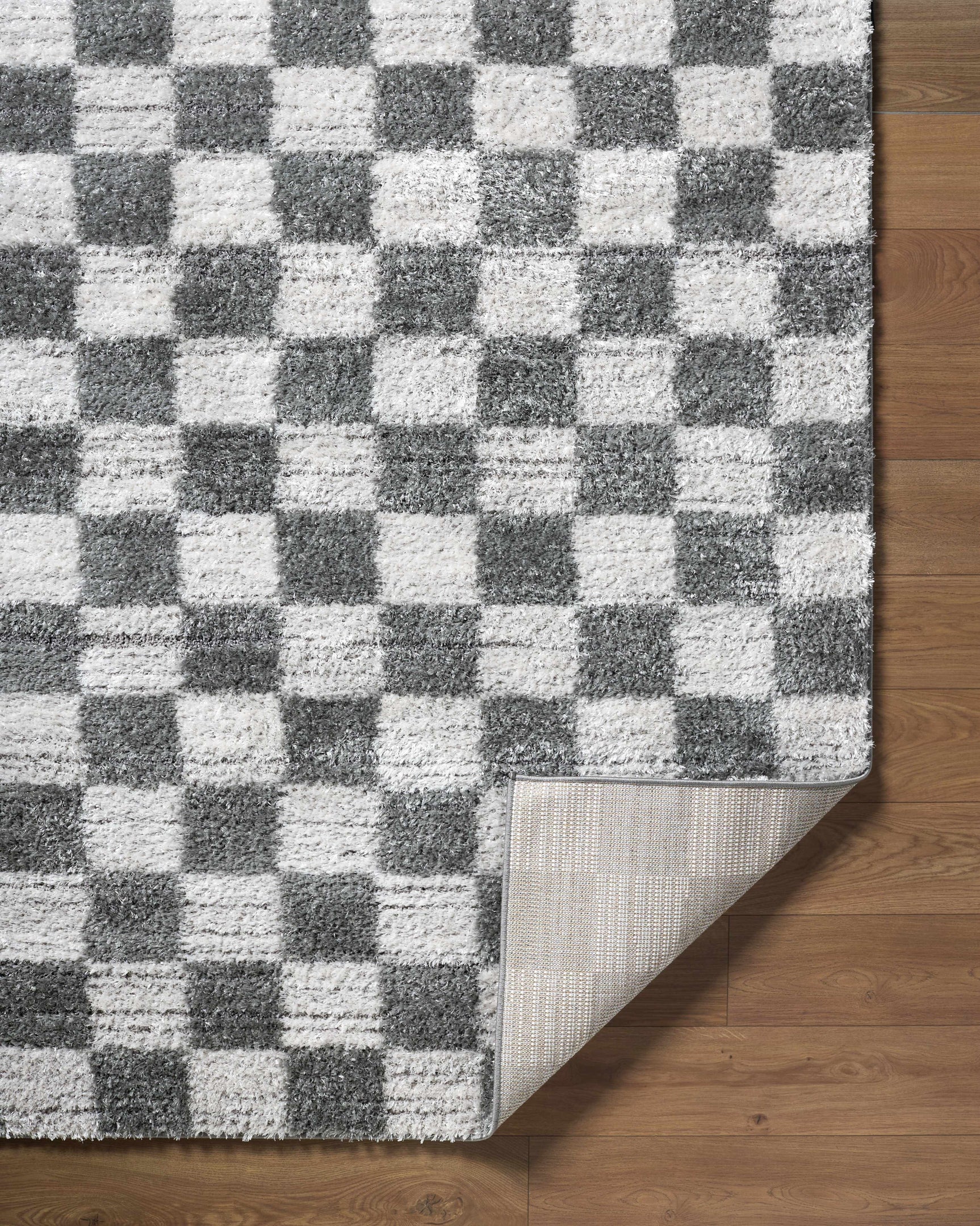 Belita Charcoal Luxe Shag Area Rug - Ornate Home