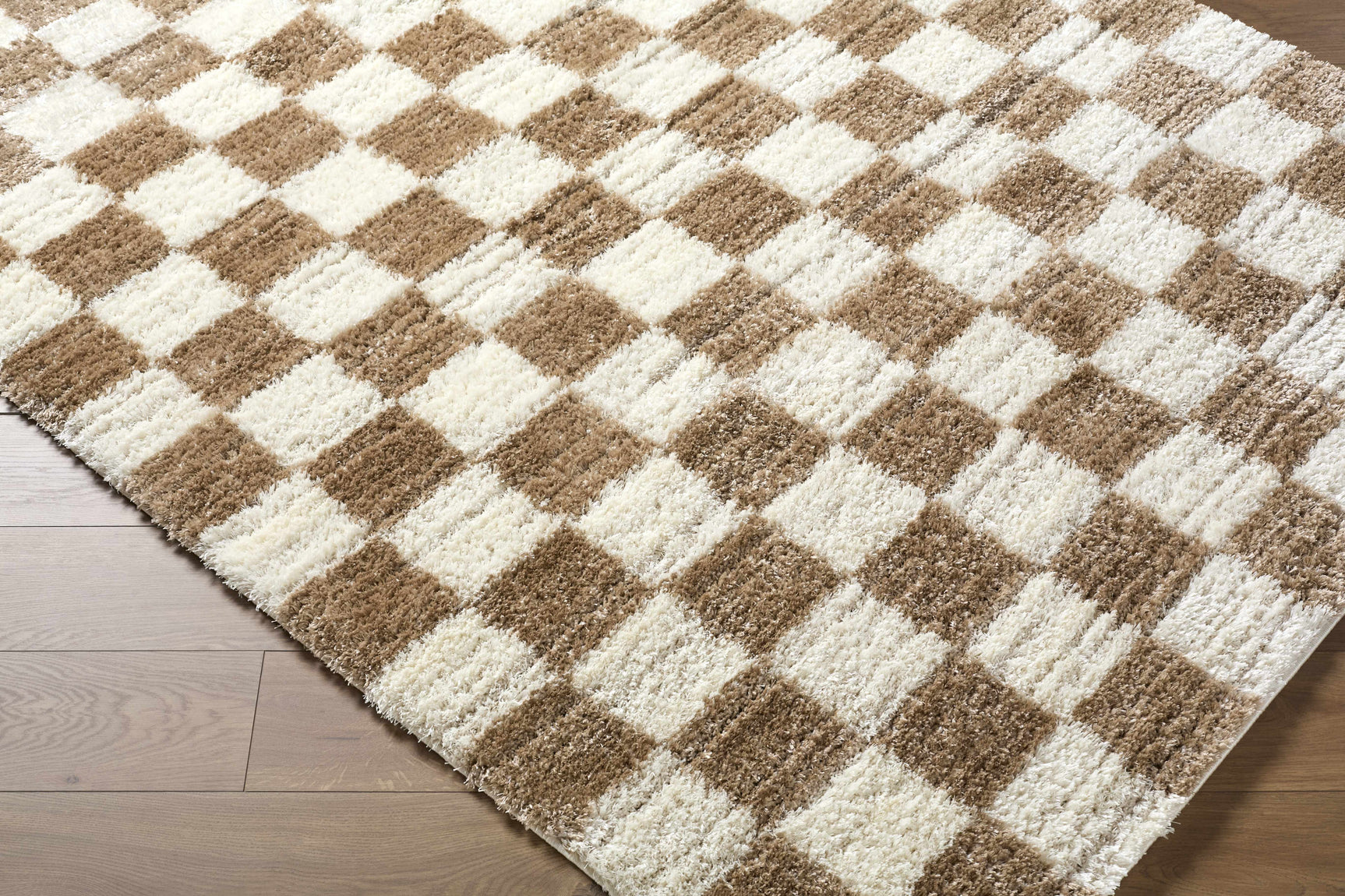 Belita Cream Luxe Shag Area Rug - Ornate Home