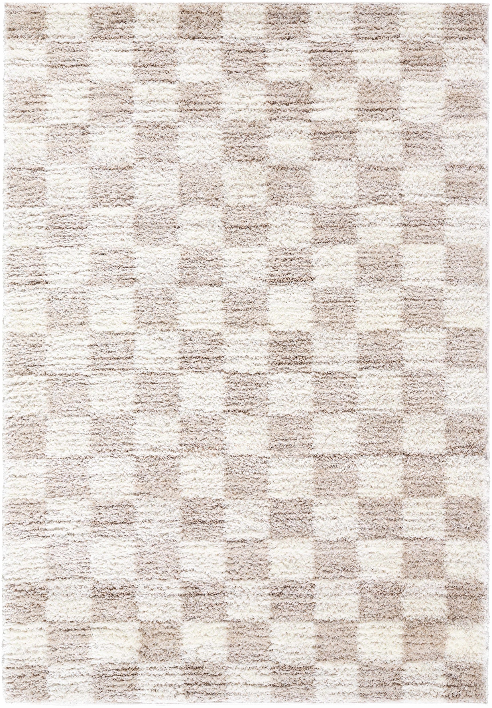 Belita Cream Luxe Shag Area Rug - Ornate Home