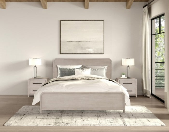 Belize Natural Oak Queen 5 Piece Bedroom Set w/2 Nightstands - Ornate Home