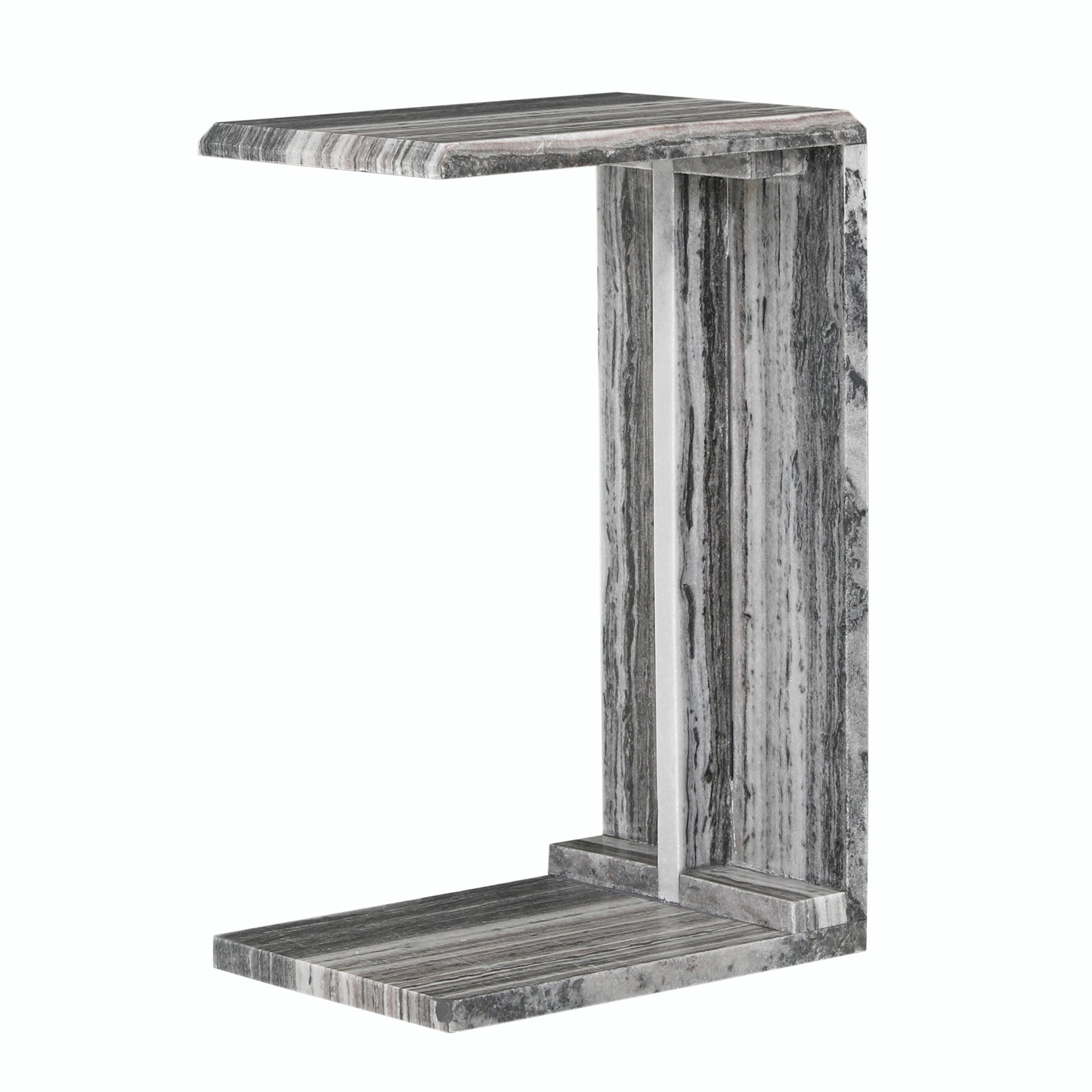 Bella Black Stripe C-Table - Ornate Home
