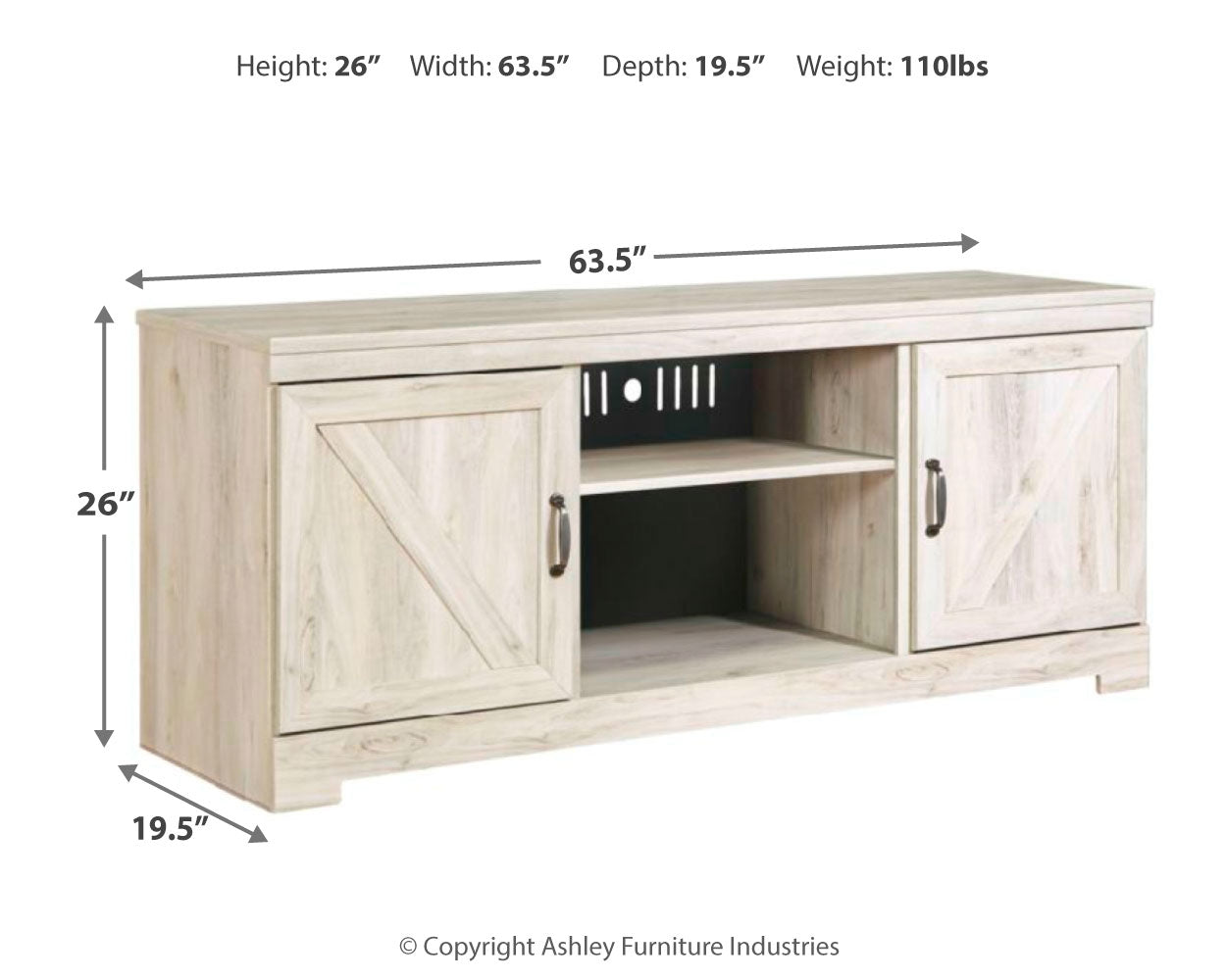 Bellaby 63" TV Stand (Online Special Price) - Ornate Home