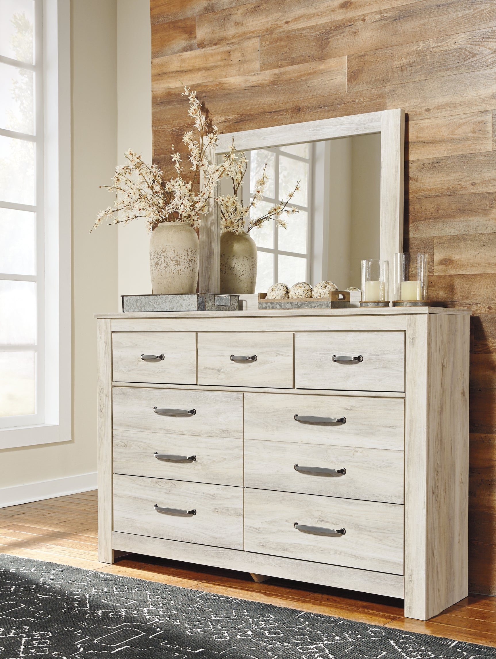 Bellaby Whitewash Dresser and Mirror (Online Special Price) - Ornate Home