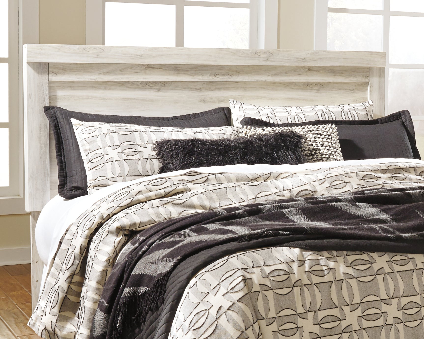 Bellaby Whitewash King Panel Bed (Online Special Price) - Ornate Home