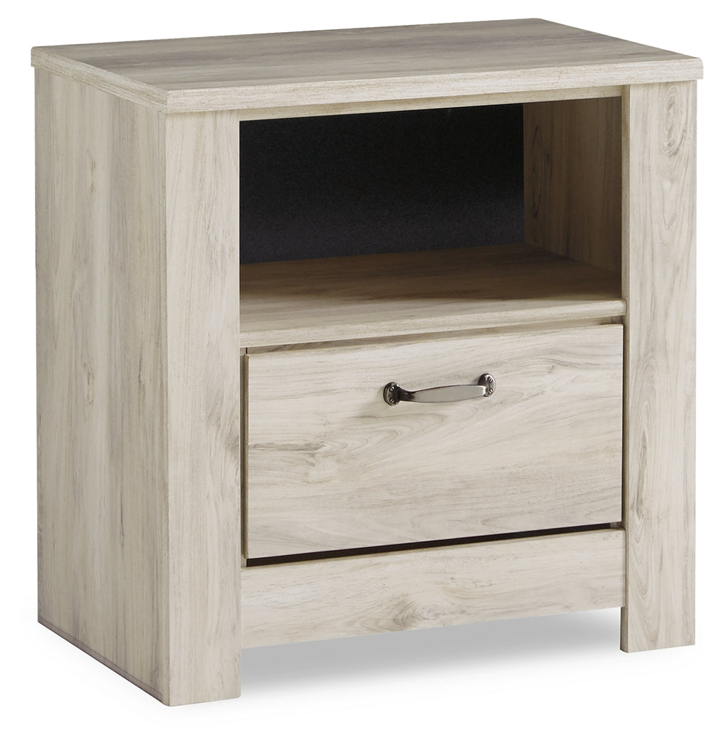 Bellaby Whitewash King Panel Bed and 2 Nightstands (Online Special Price) - Ornate Home