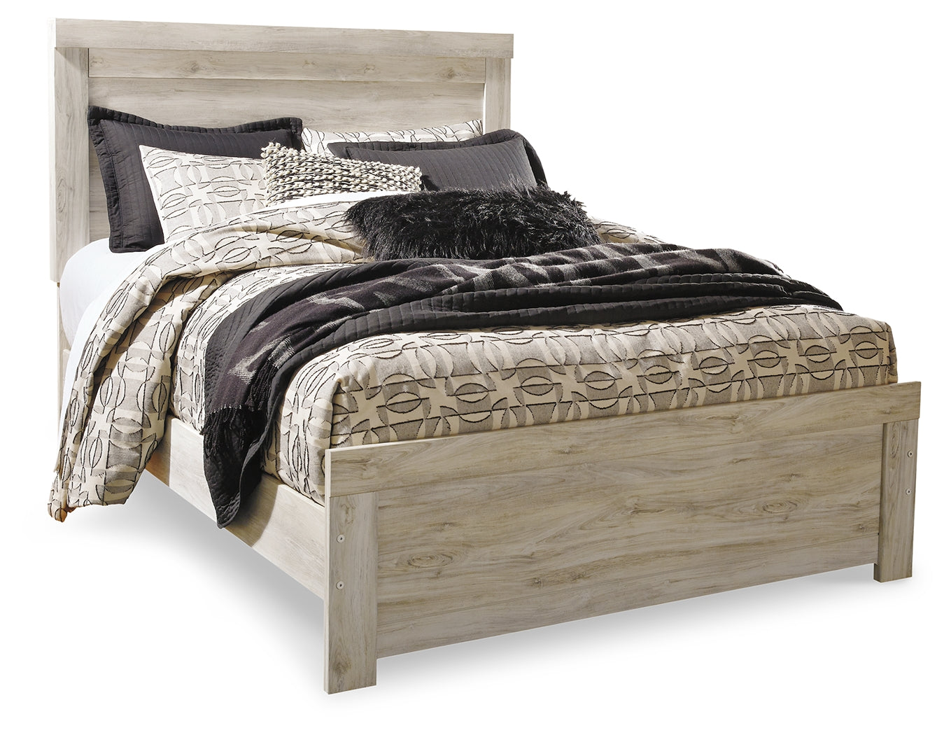 Bellaby Whitewash Queen Panel Bed - Ornate Home