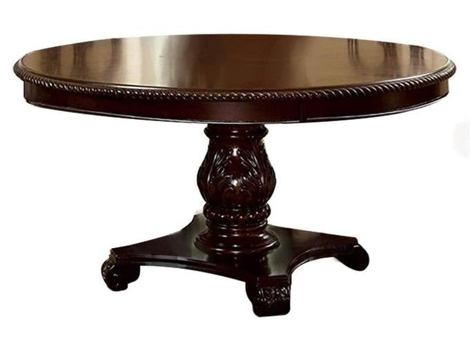 Bellagio Brown Cherry Round Dining Table - Ornate Home