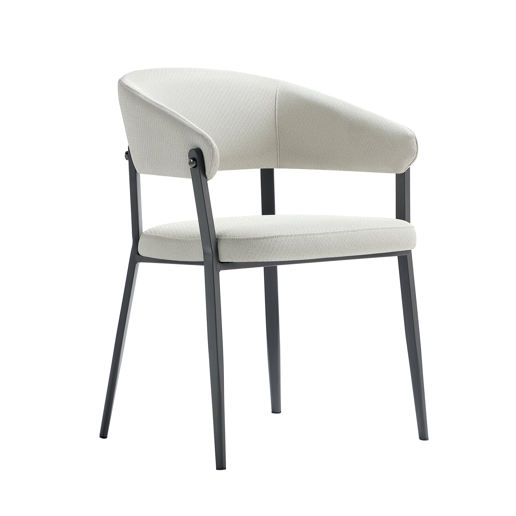 Belle Dining Chair in Oatmeal (set of 2) - Ornate Home
