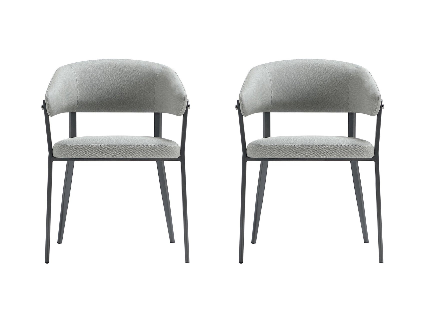 Belle Dining Chair in Stone Grey (set of 2) - Ornate Home