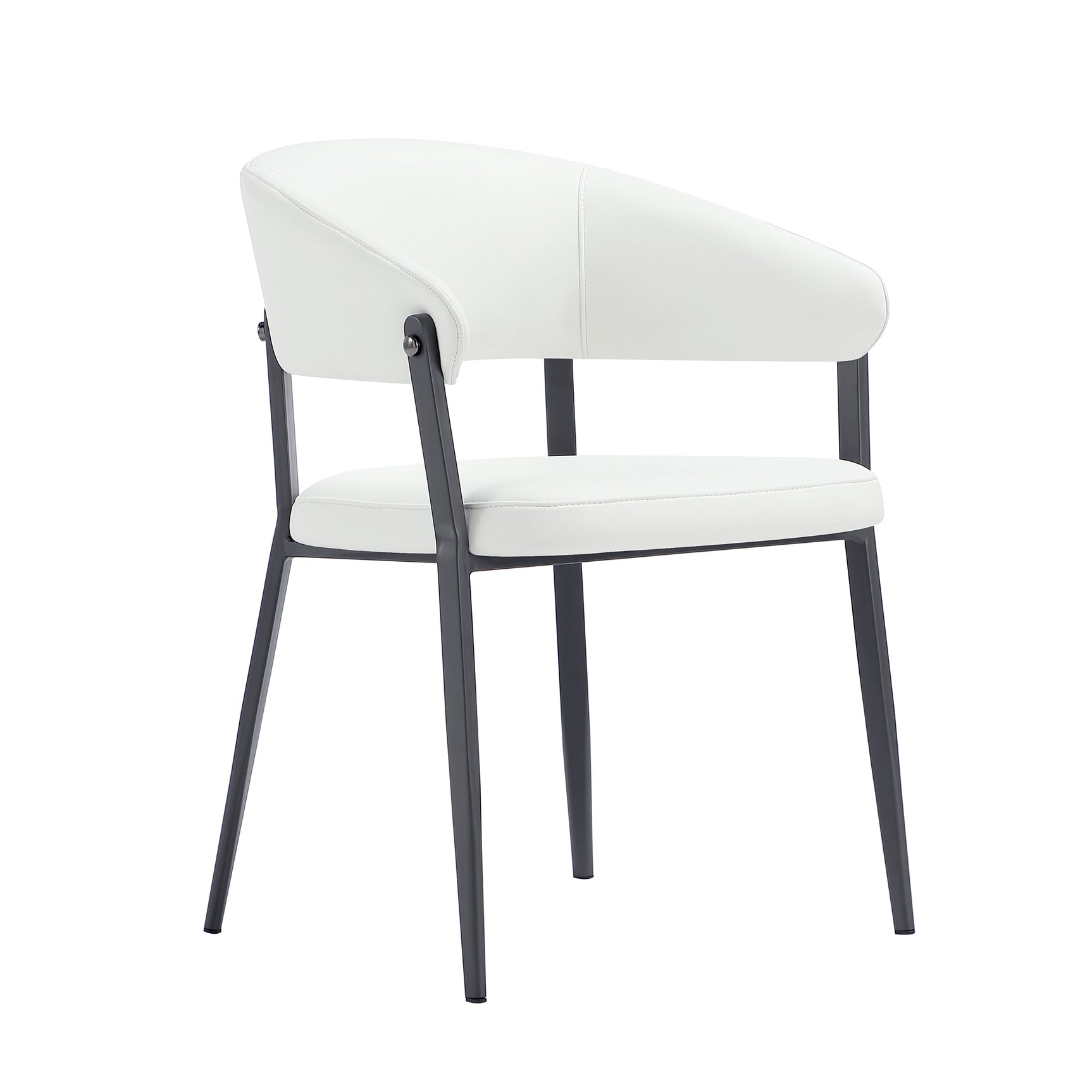 Belle Dining Chair in White (set of 2) - Ornate Home