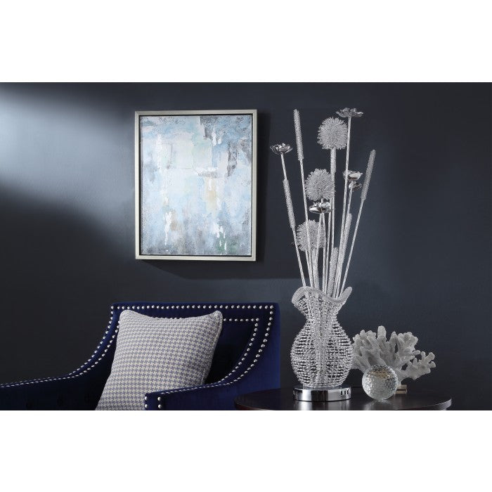 Bellflower Chrome Table Lamp - Ornate Home