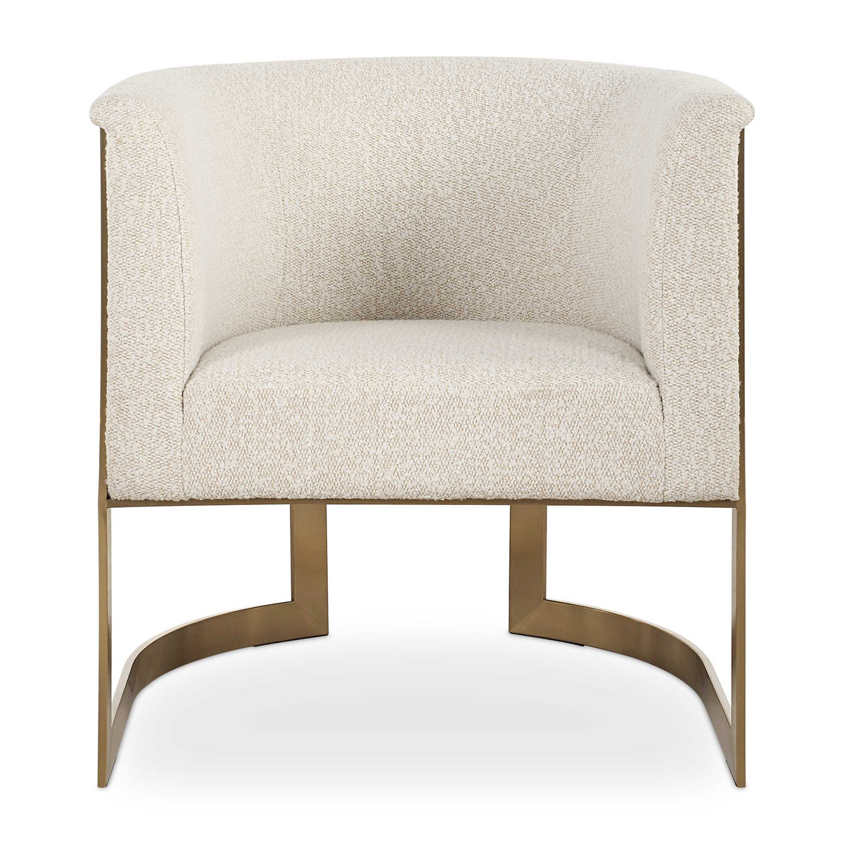 Bellina Gold Plush Barrel Chair - Ornate Home