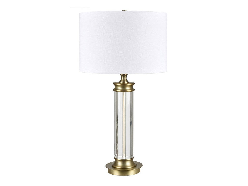 Bellows Gold/White Table Lamp - Ornate Home