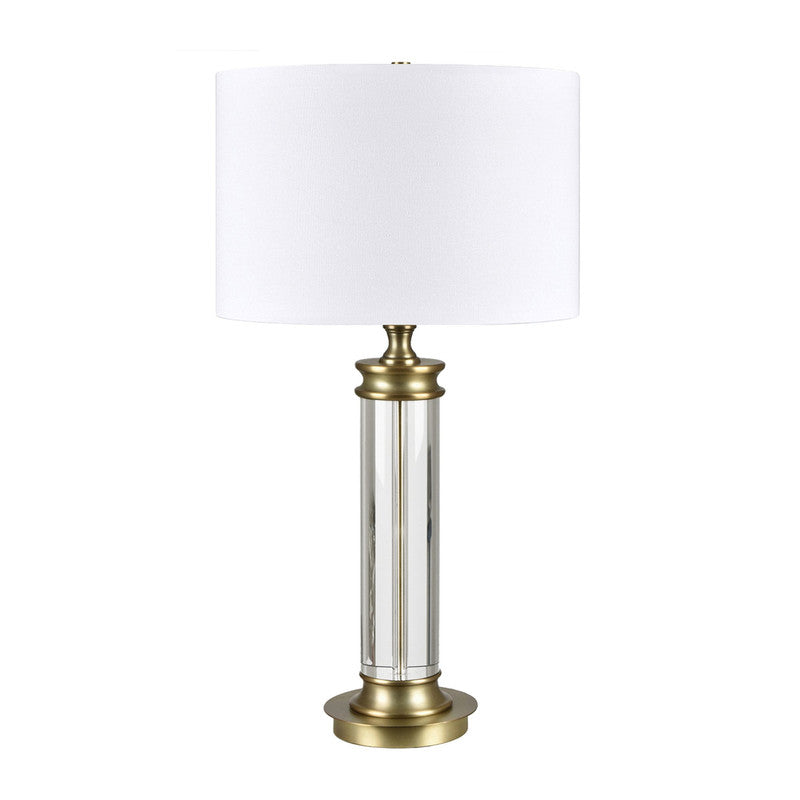 Bellows Gold/White Table Lamp - Ornate Home