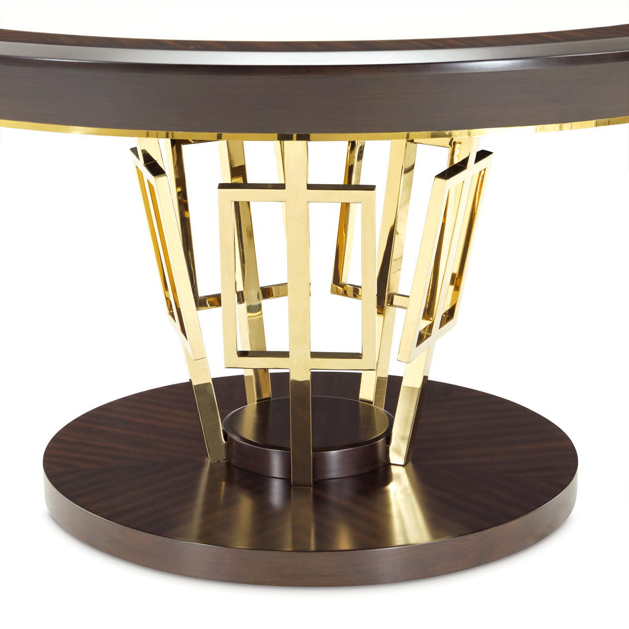 Belmont Place Espresso 60" Round Dining Table - Ornate Home