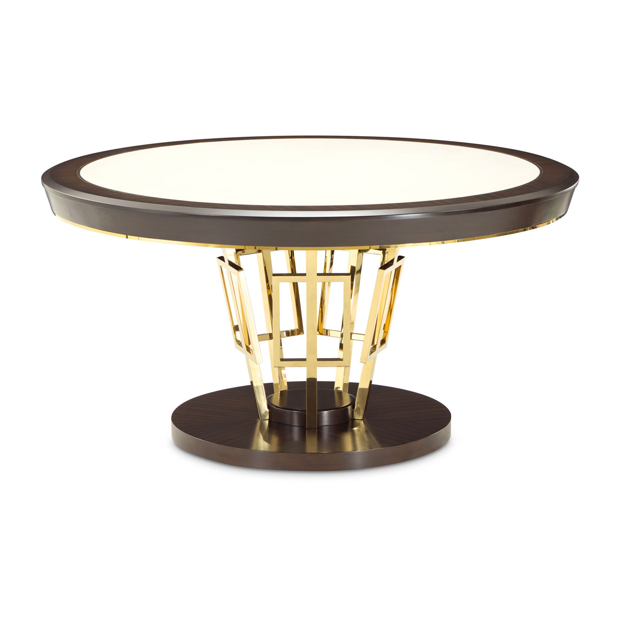 Belmont Place Espresso 60" Round Dining Table - Ornate Home