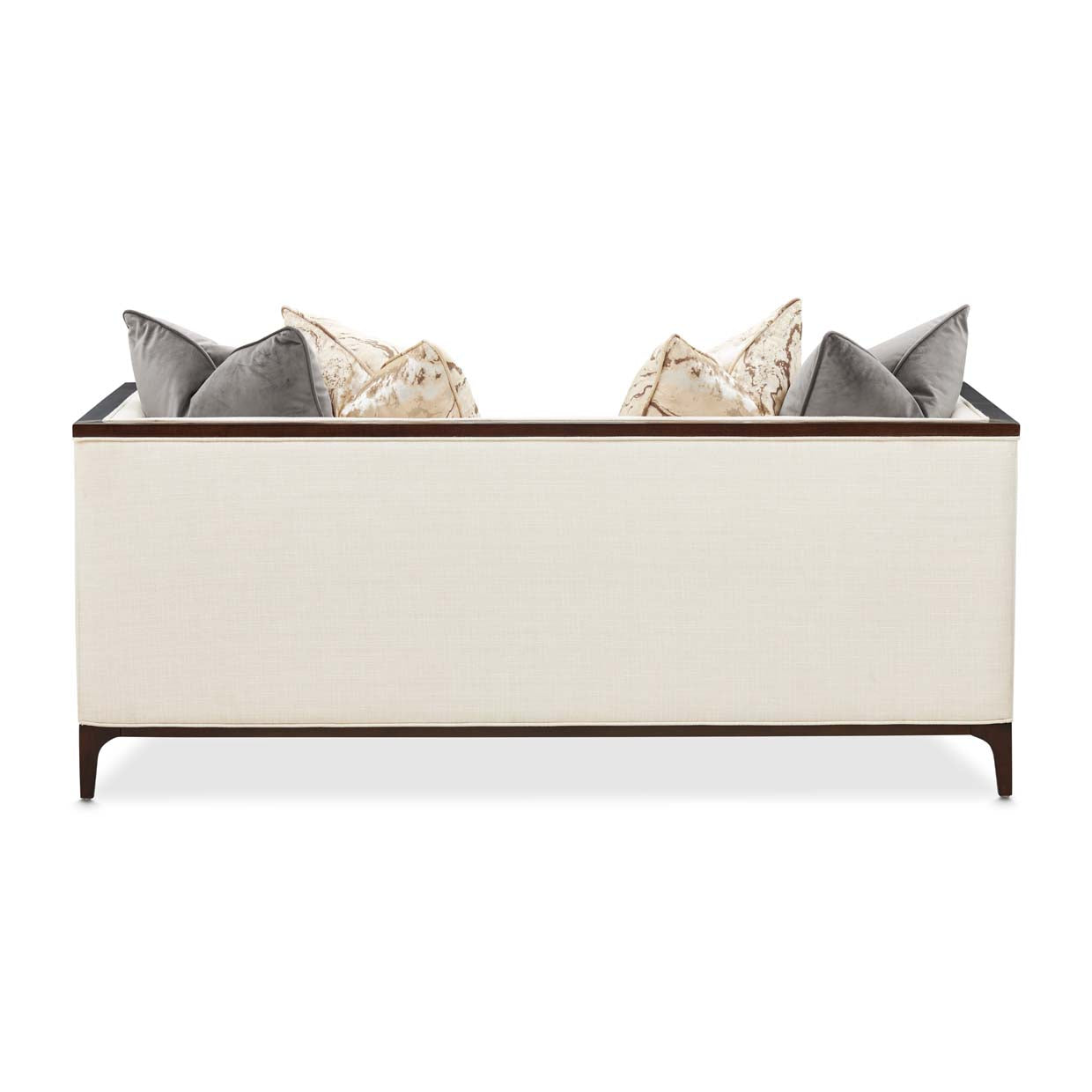 Belmont Place Espresso/Cream Loveseat - Ornate Home